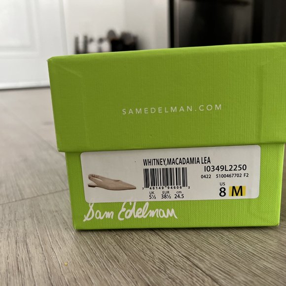 NEW Sam Edelman Flats - Whitney Slingback Pointed Toe Flat (Size 8) - Picture 2 of 6